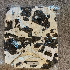 Adika cow print denim jacket.